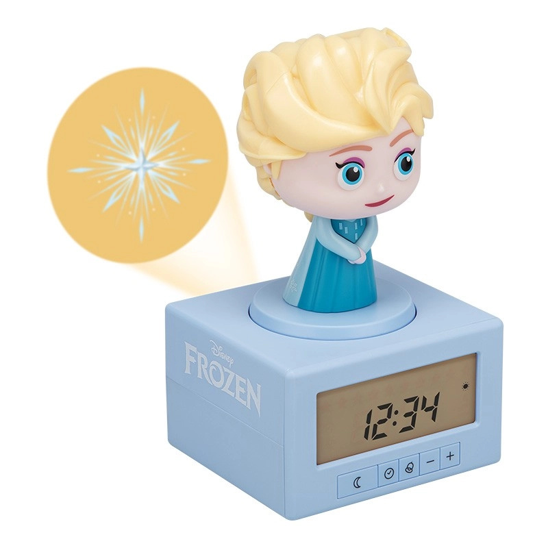Svítící budík Frozen s Elsou