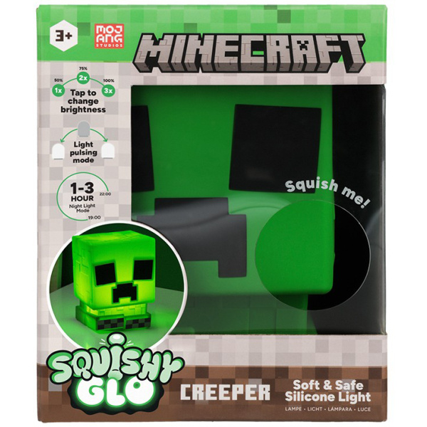 Minecraft světlo SquishyGlo Creeper Zelená