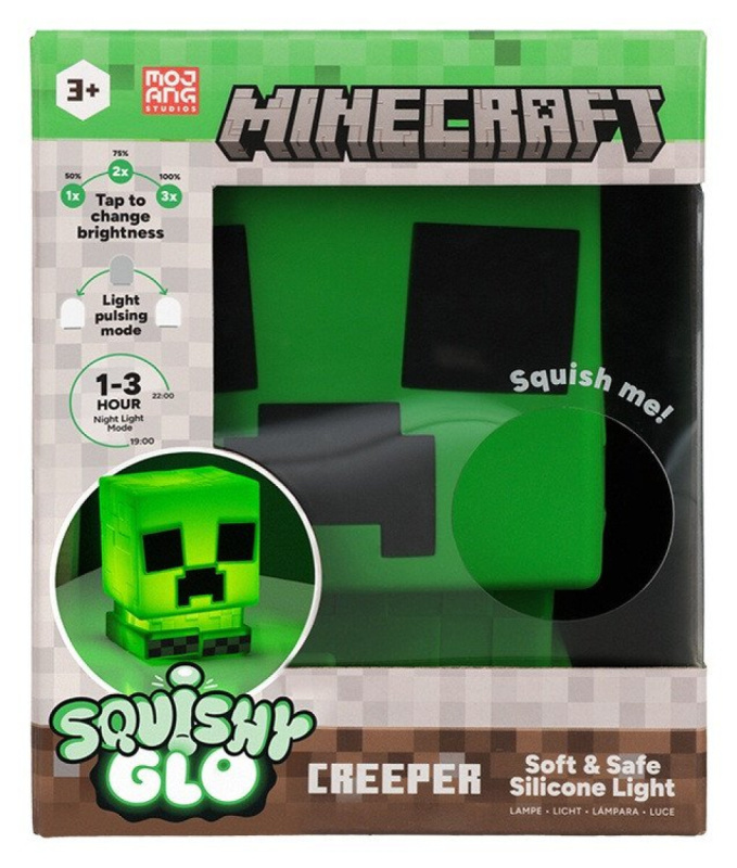 Minecraft světlo SquishyGlo Creeper Zelená