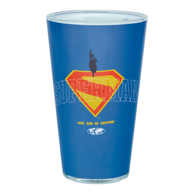 Sklenice Superman 440 ml Modrá