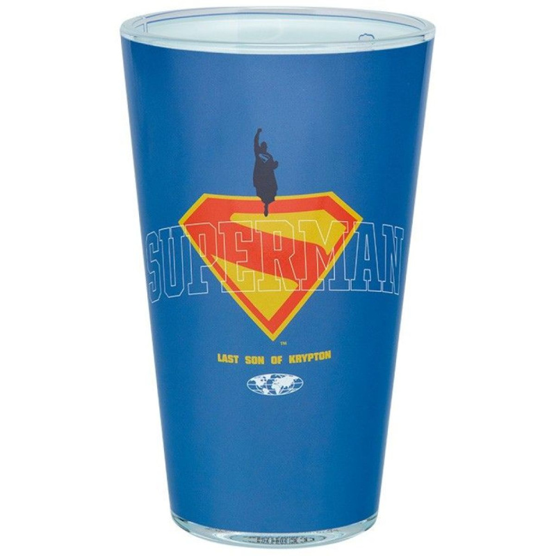 Sklenice Superman 440 ml Modrá
