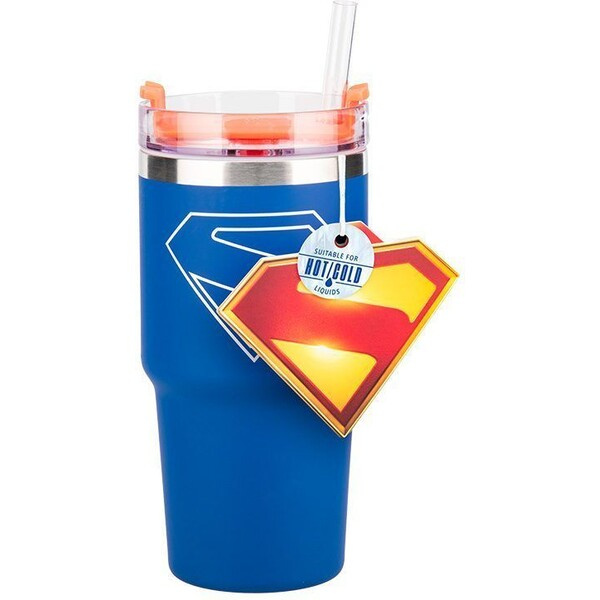 Cestovní hrnek Superman - Logo 600 ml Modrá