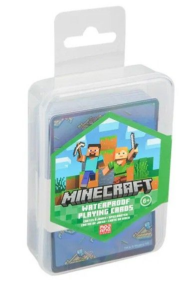 Voděodolné hrací karty Minecraft - hra z kategorie Karty