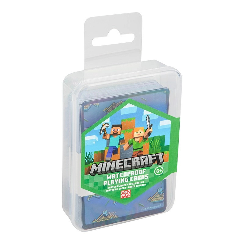 Voděodolné hrací karty Minecraft - hra z kategorie Karty