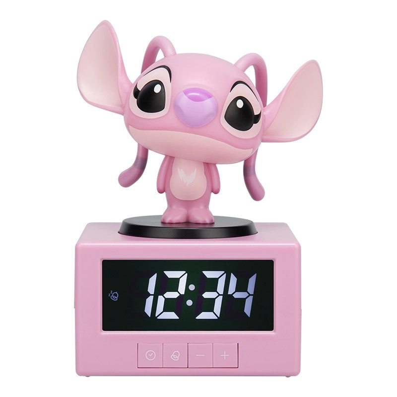 Stolní svítící budík Stitch Angel s nočním světlem