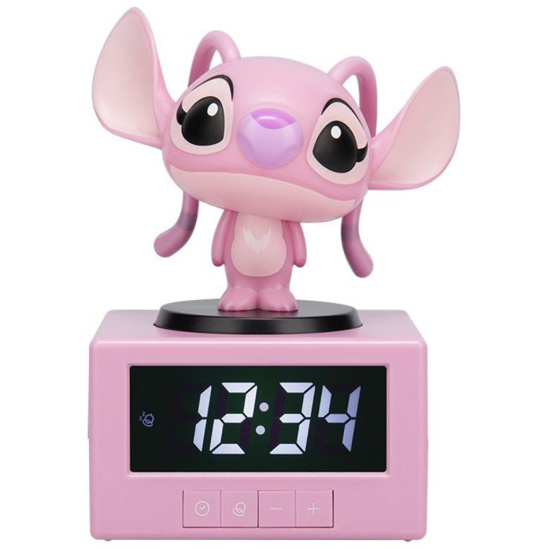 Stolní svítící budík Stitch Angel s nočním světlem