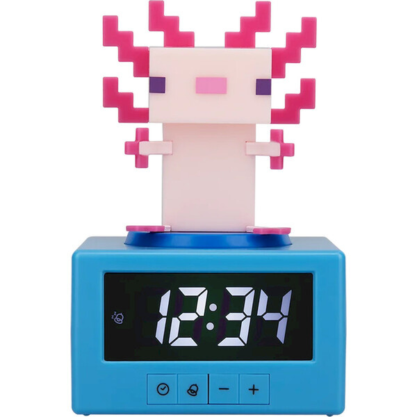 Minecraft budík Axolotl – analogový budík pro fanoušky MINECRAFT