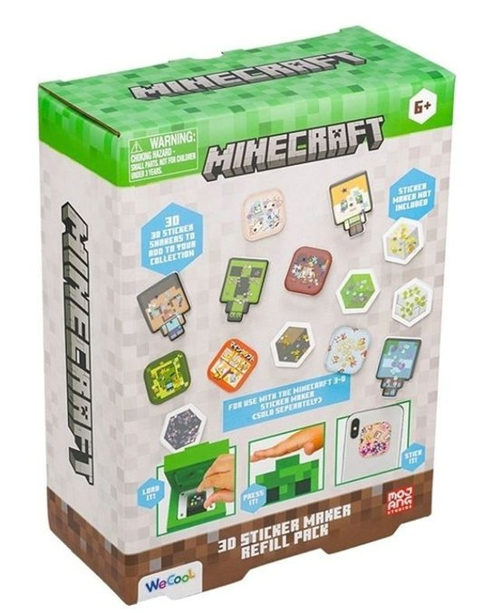 minecraft 3d sada na výrobu samolepek – náhradní set
