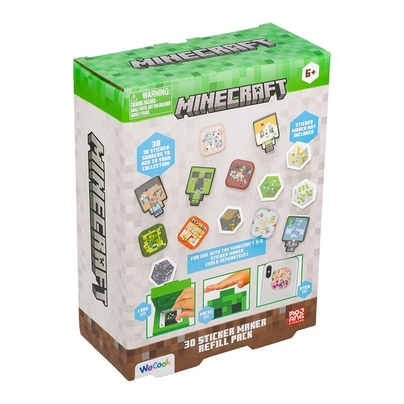 minecraft 3d sada na výrobu samolepek – náhradní set