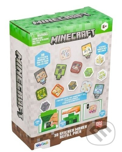 minecraft 3d sada na výrobu samolepek – náhradní set
