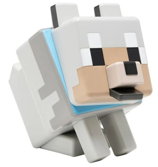 minecraft pokladnička vlk 12 cm plastová