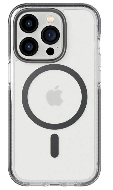 Tech21 EvoCrystal MagSafe kryt pro iPhone 14 Pro Grafitově černá