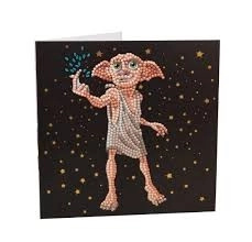 Crystal Art pohlednice Dobby 18 × 18 cm