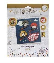 Crystal Art pohlednice Harry Potter Flying High 18 × 18 cm