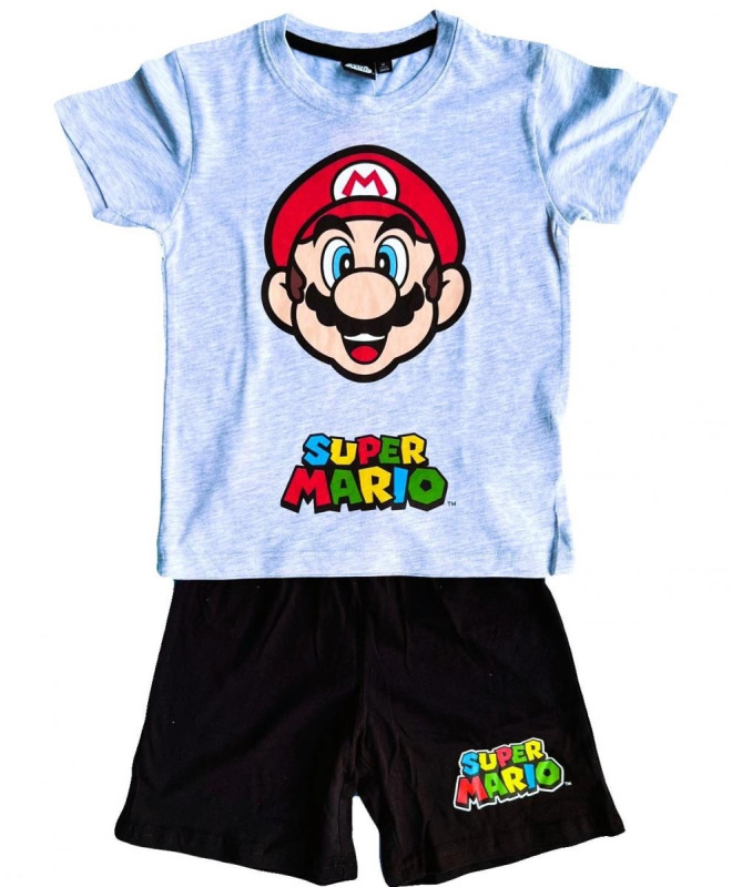 Dětské pyžamo Super Mario – Šedo-černá varianta 1