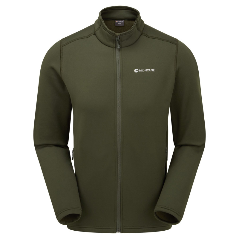 Montane Fury Jacket, fleecová mikina, pánská, zelená