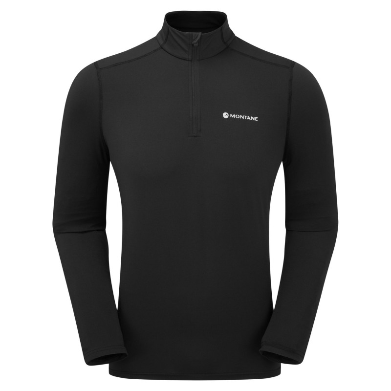 Montane Dart Xt Zip Neck, pánské, černá