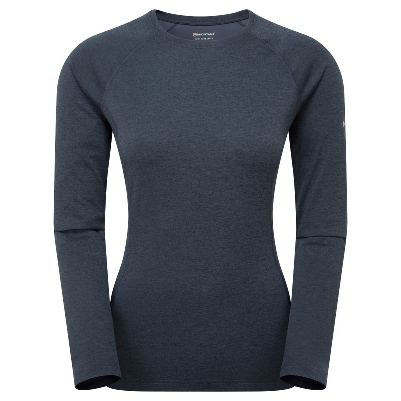 Montane F Dart Long Sleeve T-Shirt, tričko, dámské, modrá