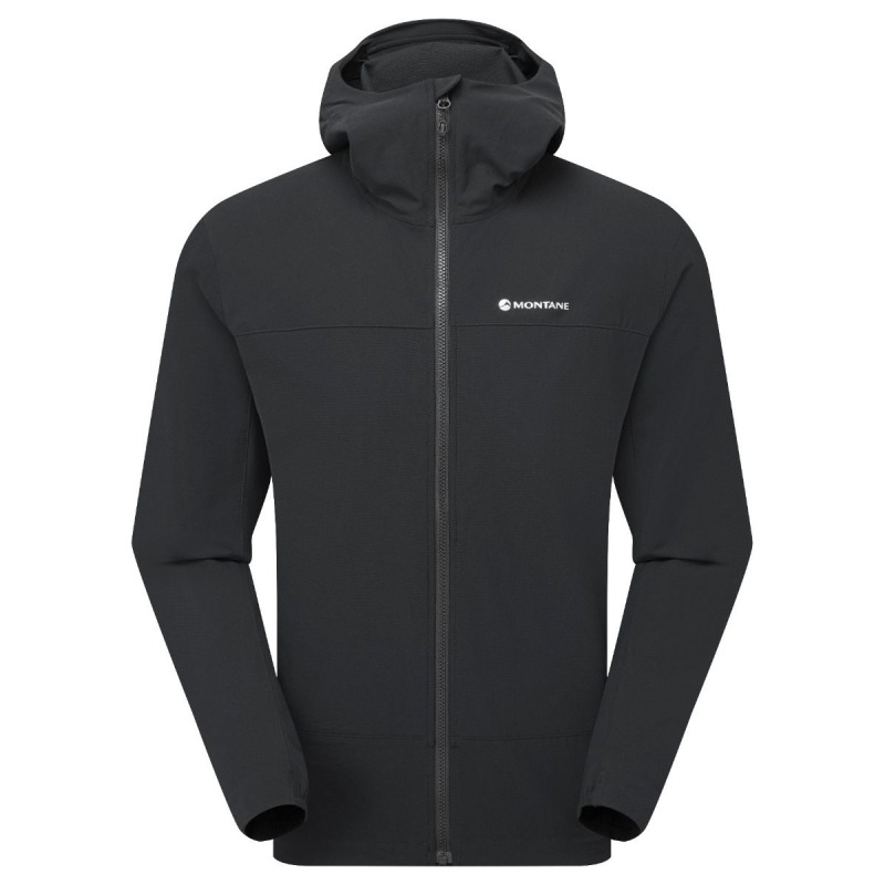 Montane Tenacity Hoodie, softshellová bunda, pánské, černá