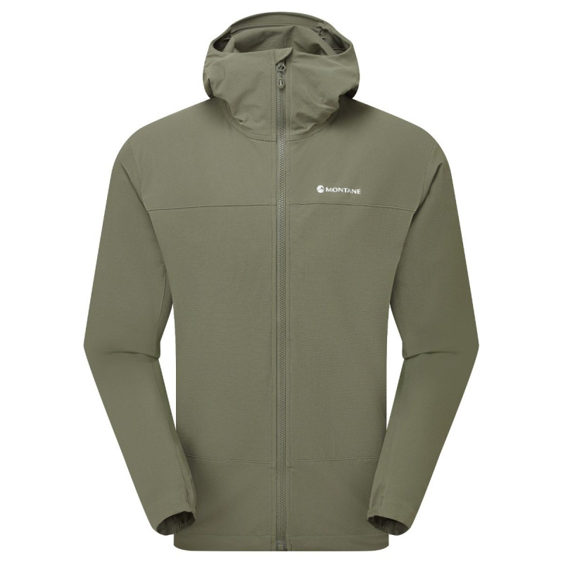 Montane Tenacity Hoodie, softshellová bunda, pánská, zelená
