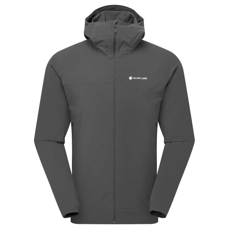 Montane Tenacity Nano Hoodie, softshellová bunda, pánská, šedá