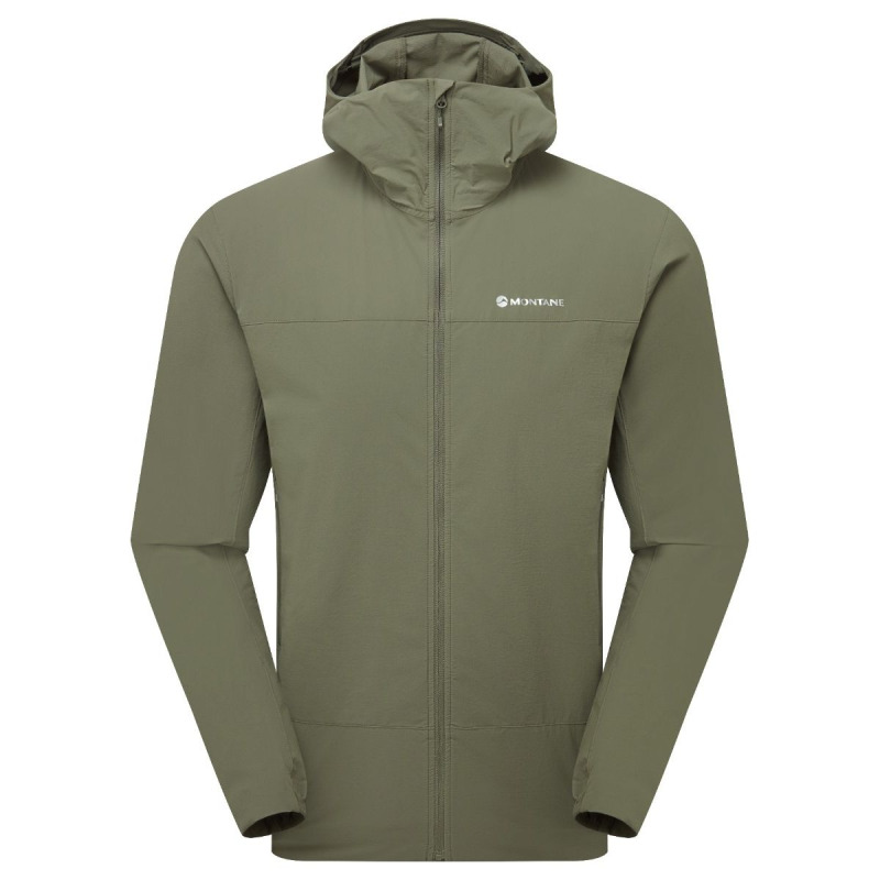 Montane Tenacity Nano Hoodie, softshellová bunda, pánská, zelená