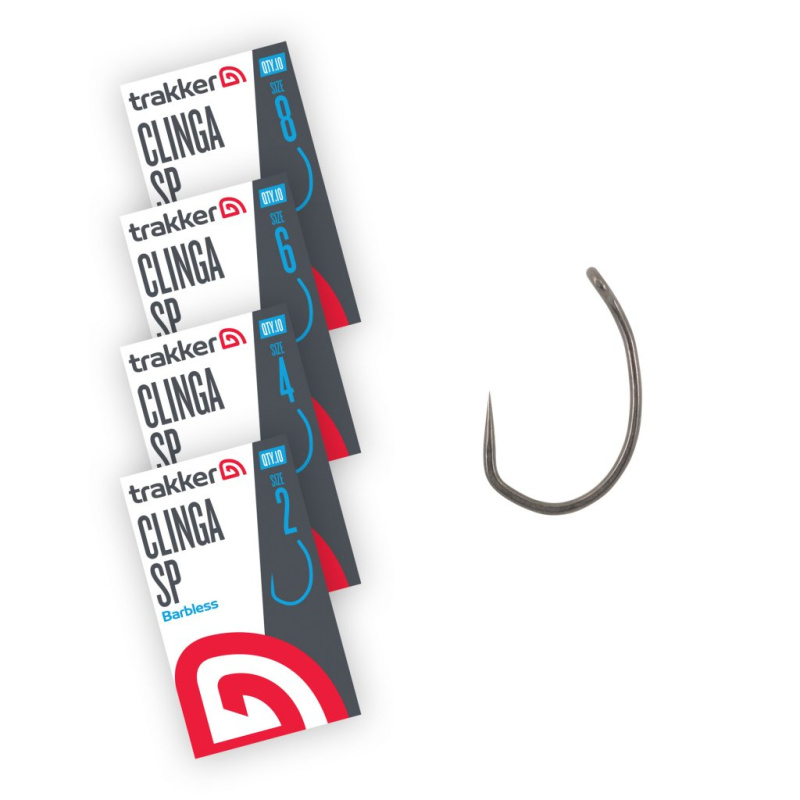 Trakker háčky clinga sp hooks barbless - velikost 2