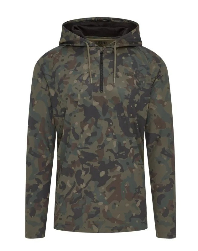 Trakker triko camo uv hooded shirt - xxl