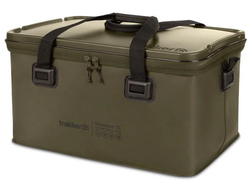 Trakker voděodolná taška downpour t1 carryall xl 55l - green
