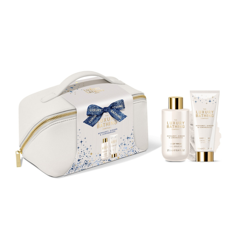 Grace Cole Dárková sada v taštičce Bergamot, Zázvor & Lemongrass 3 ks