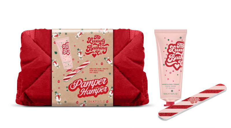 The Luxury Bathing Company Mini dárková sada Vánoční cukrovinky, Kakao & Vanilka 2 ks