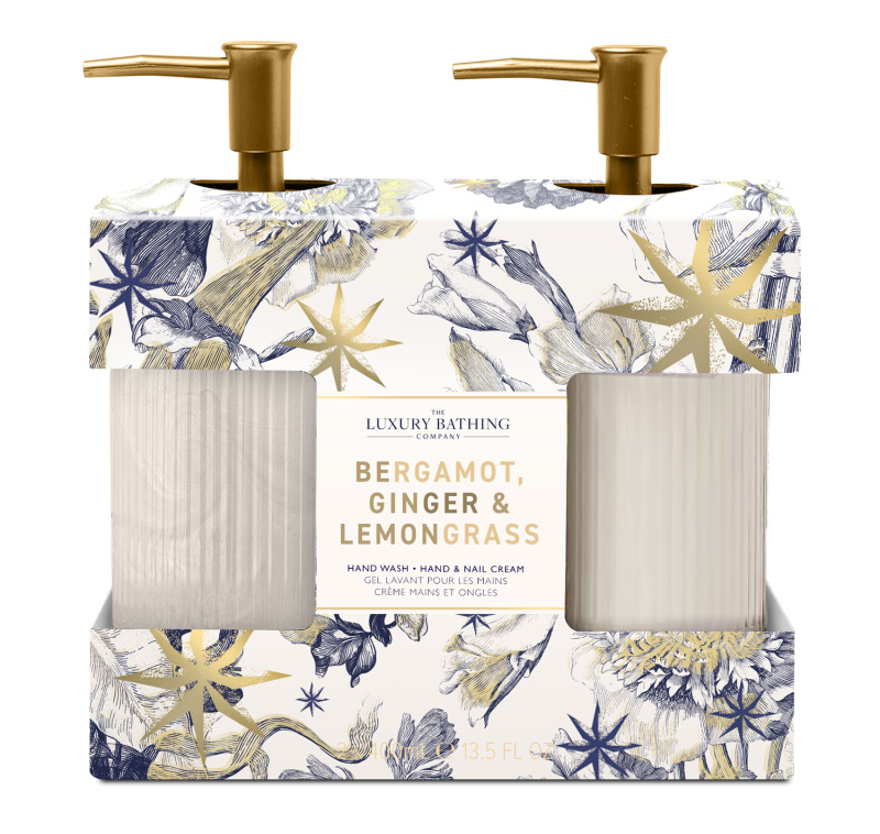 Grace Cole Dárková sada péče o ruce Bergamot, Zázvor & Lemongrass 2x400 ml