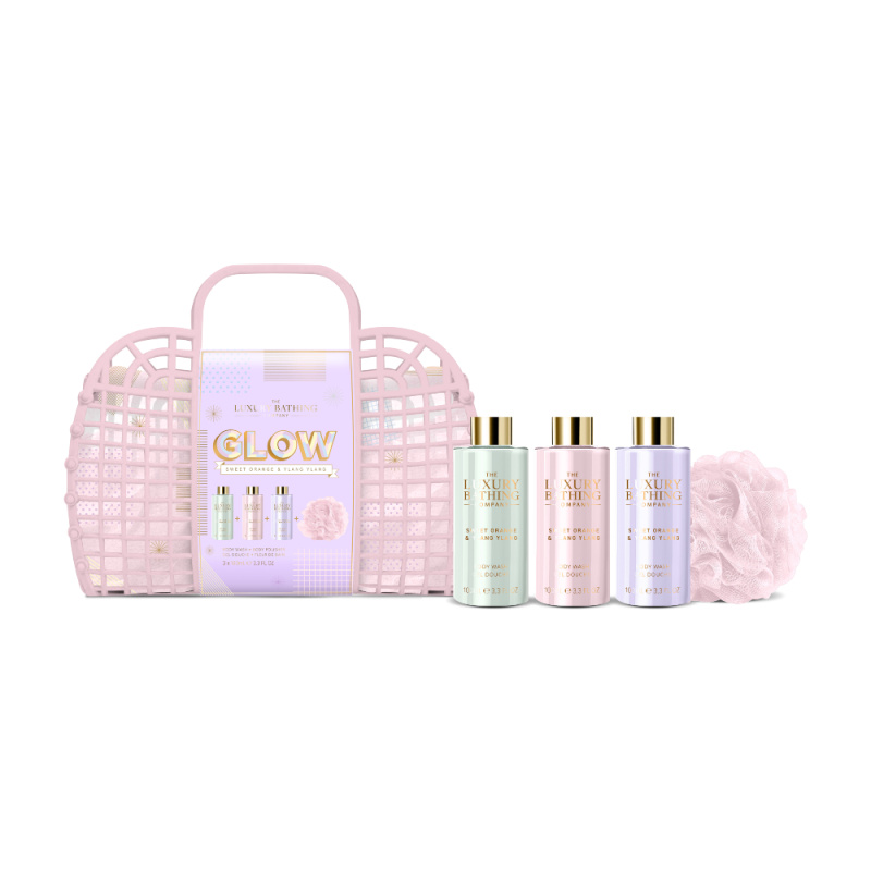 Grace Cole Dárková sada péče o tělo v kabelce Pomeranč & Ylang Ylang 4 ks