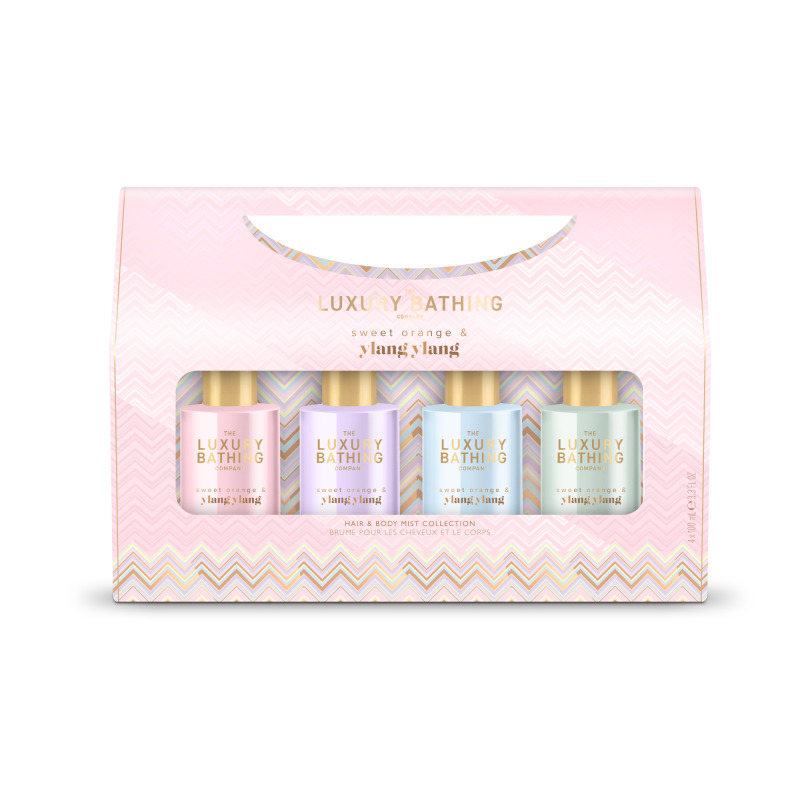 Grace Cole Dárková sada mlh na tělo a vlasy Pomeranč & Ylang Ylang 4 ks