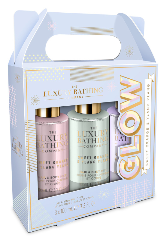 Grace Cole Dárková sada mlh na tělo a vlasy Pomeranč & Ylang Ylang 3x100 ml