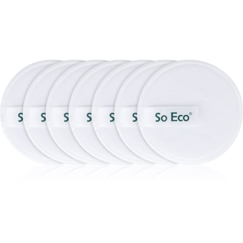So Eco Reusable Microfibre Cleansing Pads pratelné odličovací tampony z mikrovlákna 7 ks