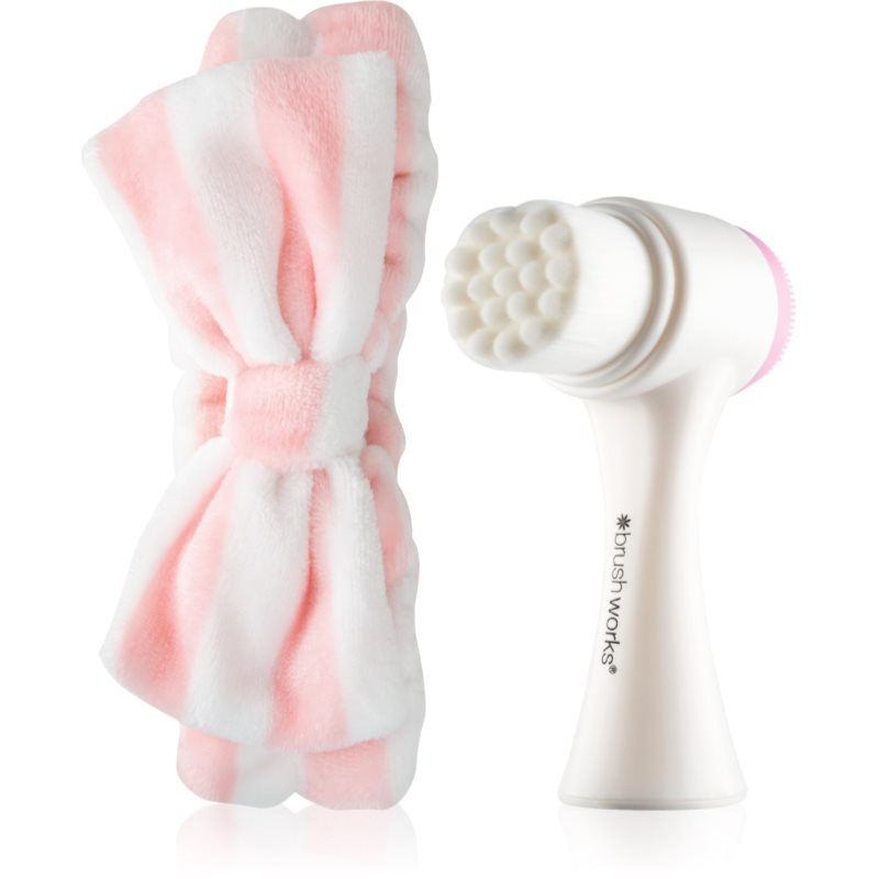 Brushworks Luxury Facial Cleansing Brush & Headband Set dárková sada pro ženy