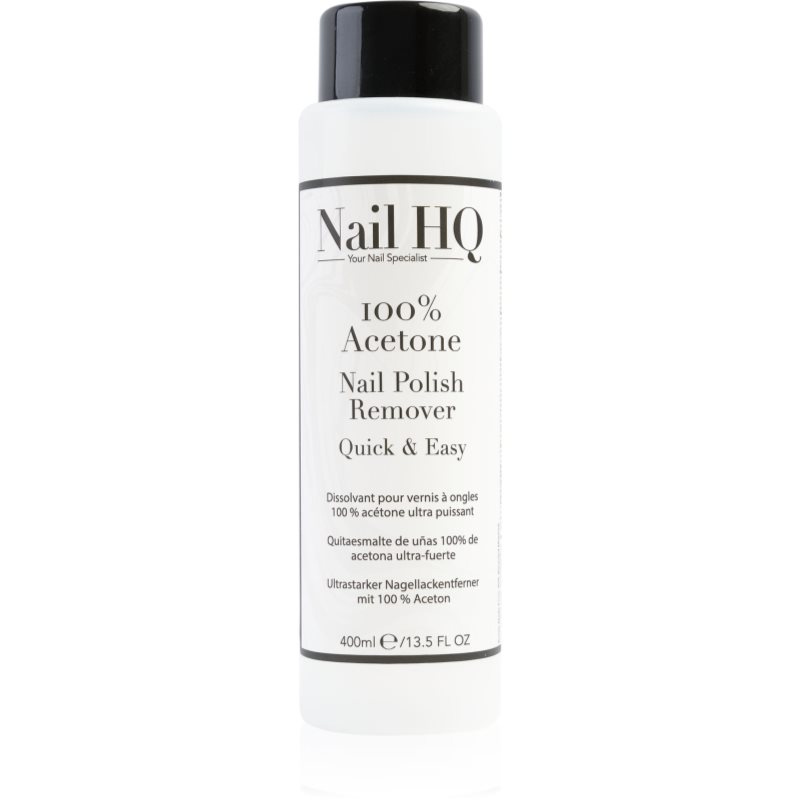 Nail HQ 100% Acetone odlakovač na nehty 400 ml