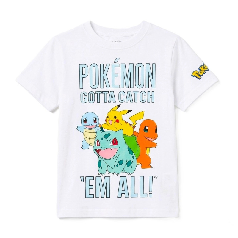 Tričko Pokémon – Bílá 731448-3