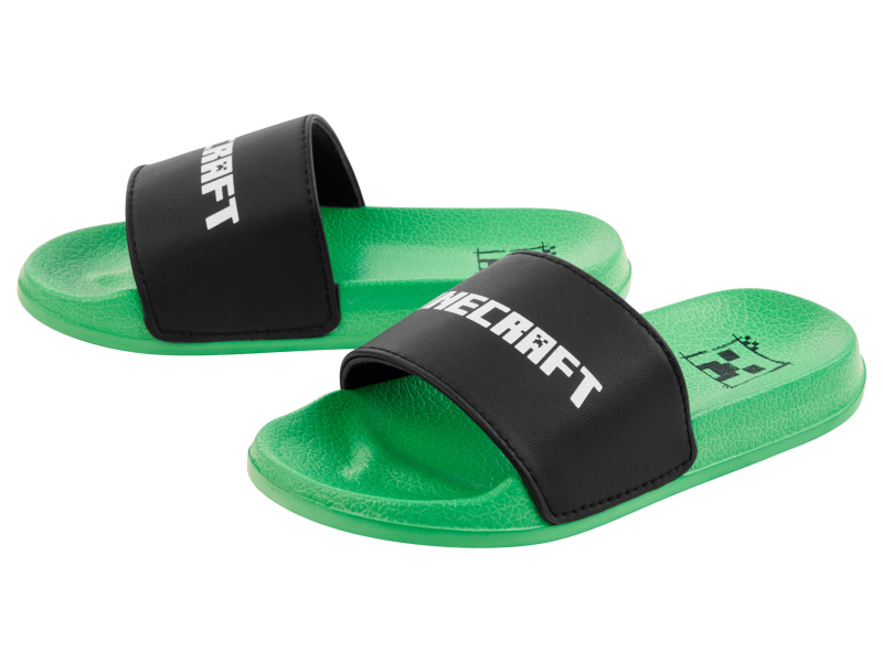 Chlapecké pantofle Minecraft (zelená, 30)