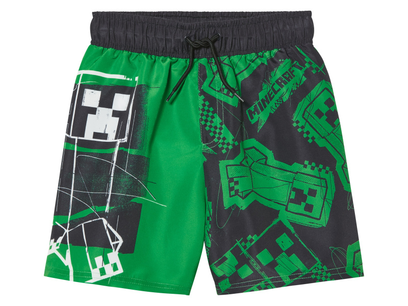 Chlapecké koupací kraťasy Minecraft (zelená, 146/152)