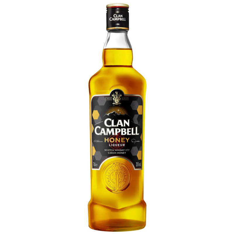 Clan Campbell Honey whisky 35% obj.