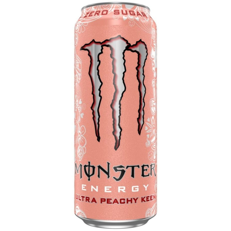 Monster Energy Ultra peachy plech