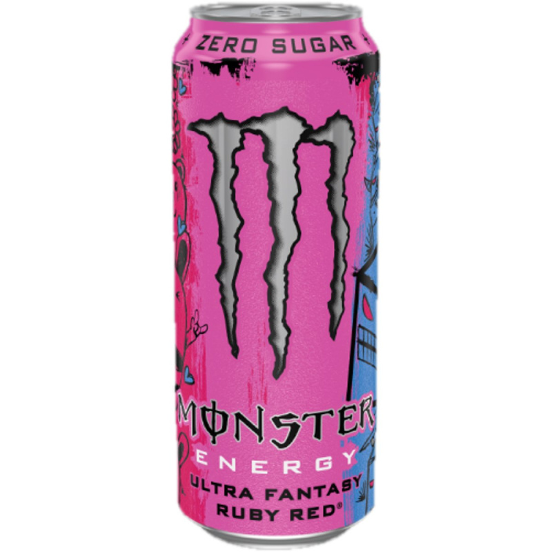 Monster Energy Ultra Fantasy Ruby Red Zero Sugar plech