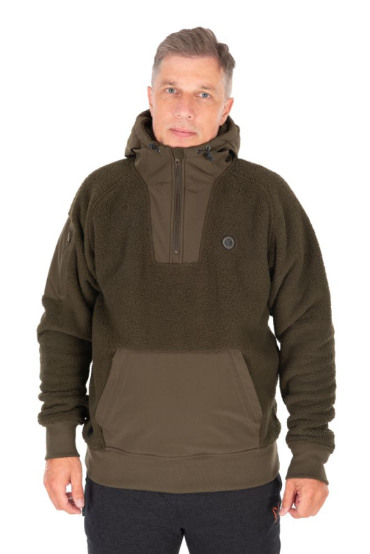 Fox bunda olive sherpa hybrid jacket - s