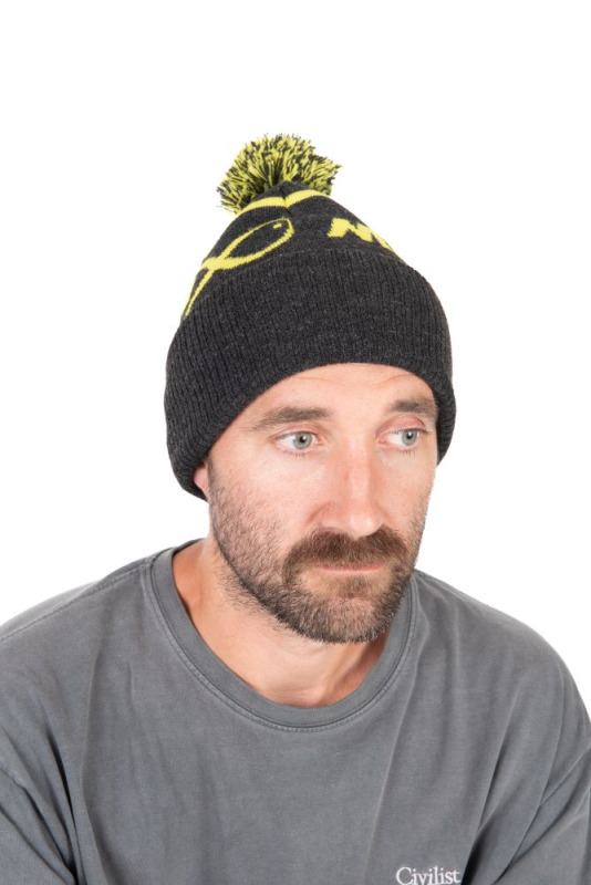 Matrix čepice lime & grey bobble hat