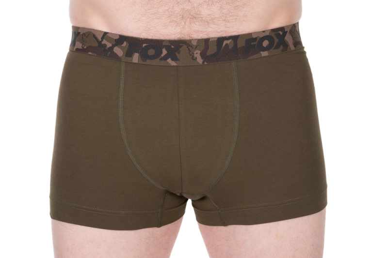 Fox trenýrky boxer shorts khaki/black 2 ks - l
