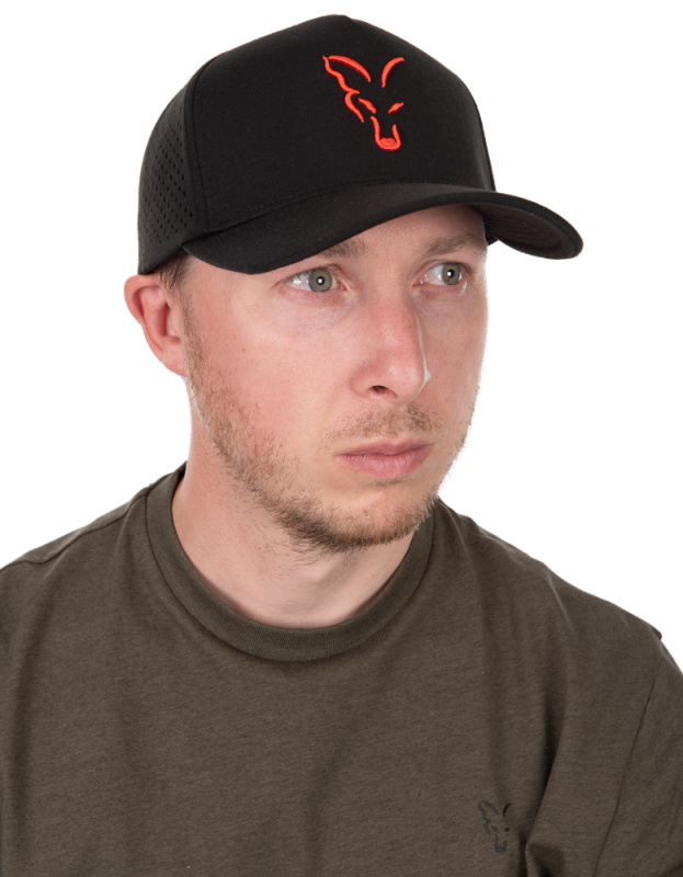 Fox kšiltovka collection baseball cap black orange