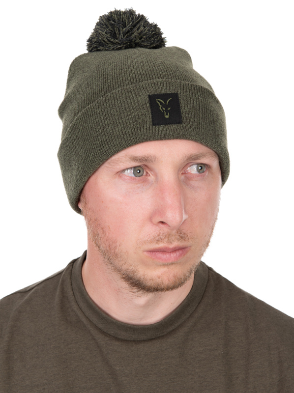 Fox čepice collection bobble hat green black