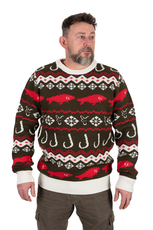 Fox svetr xmas jumper - xl